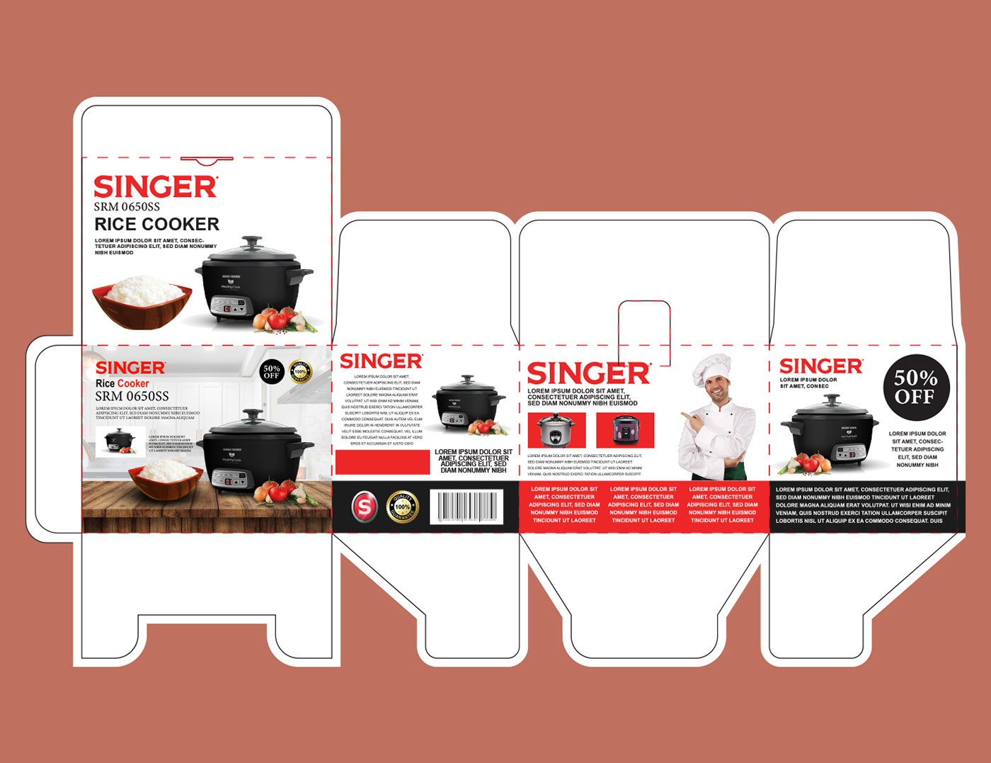 RICE COOKER / PACKAGING BOX / PRODUCT BOX DESIGN
