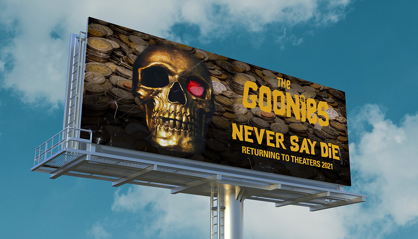 billboard digital goonies ILLUSTRATION  negative space Photo Manipulation  poster