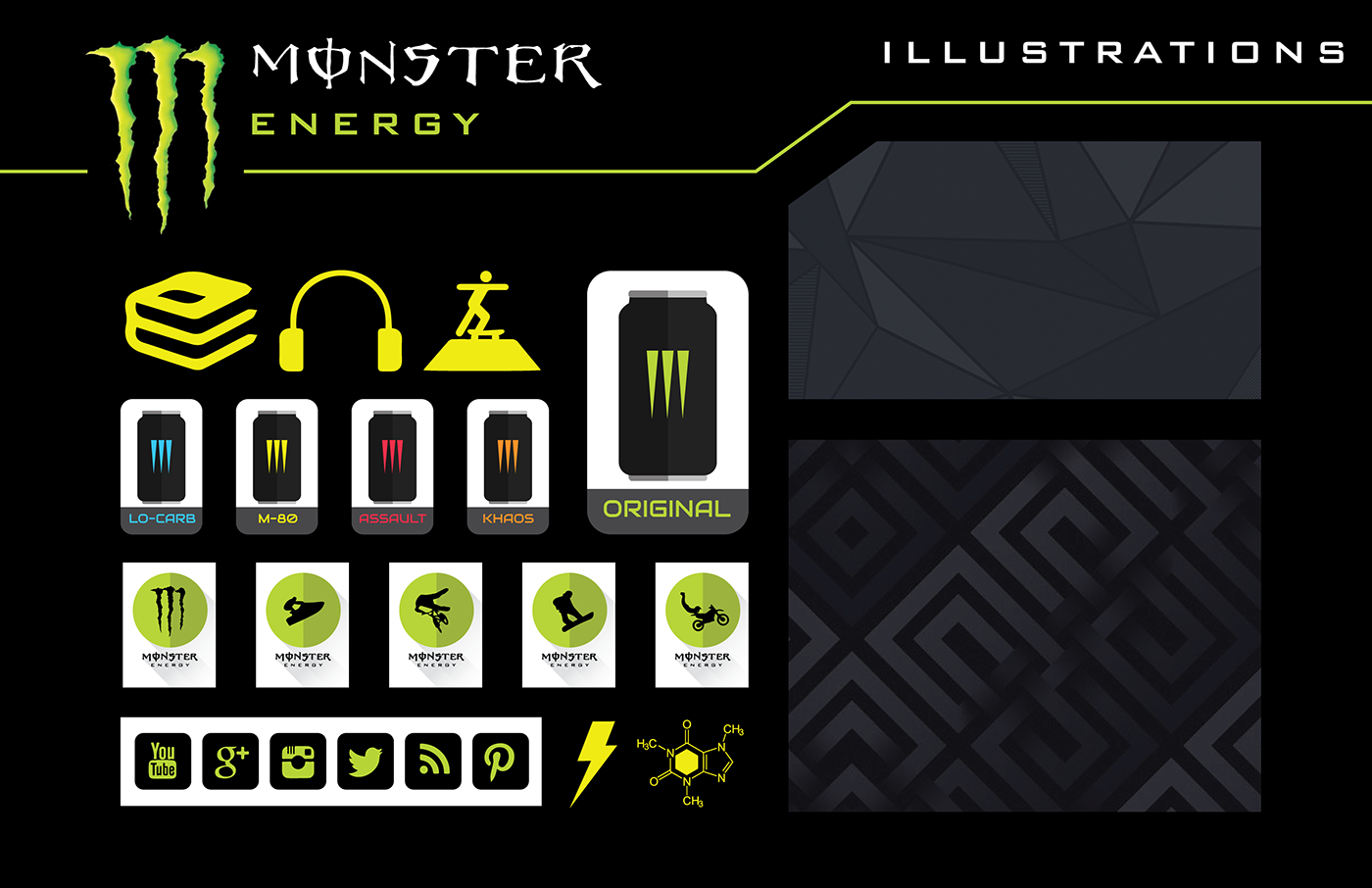 monster energy drink Style Guide Collateral