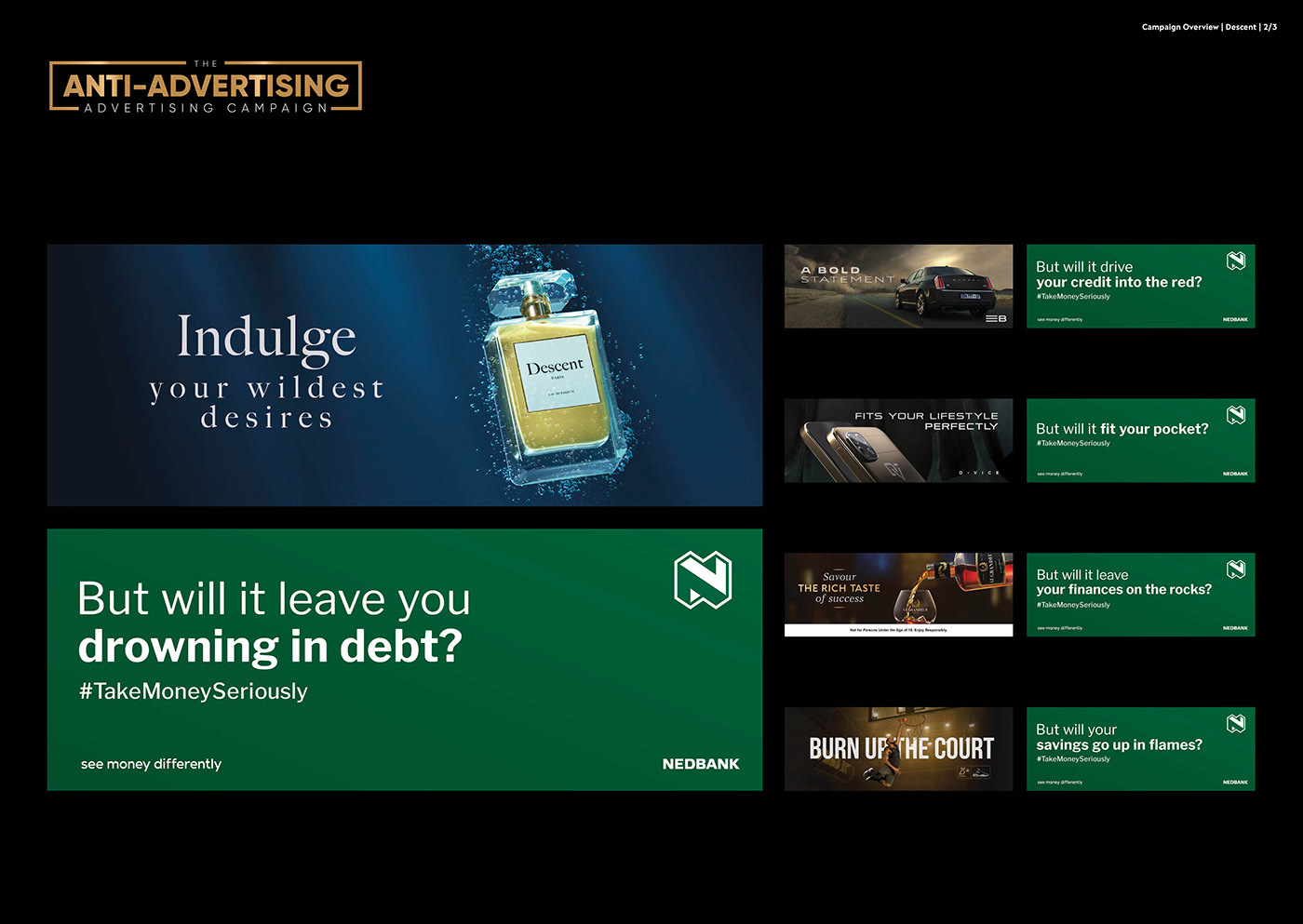 antiadvertising billboard Financial Services Nedbank Zamani Ngubane
