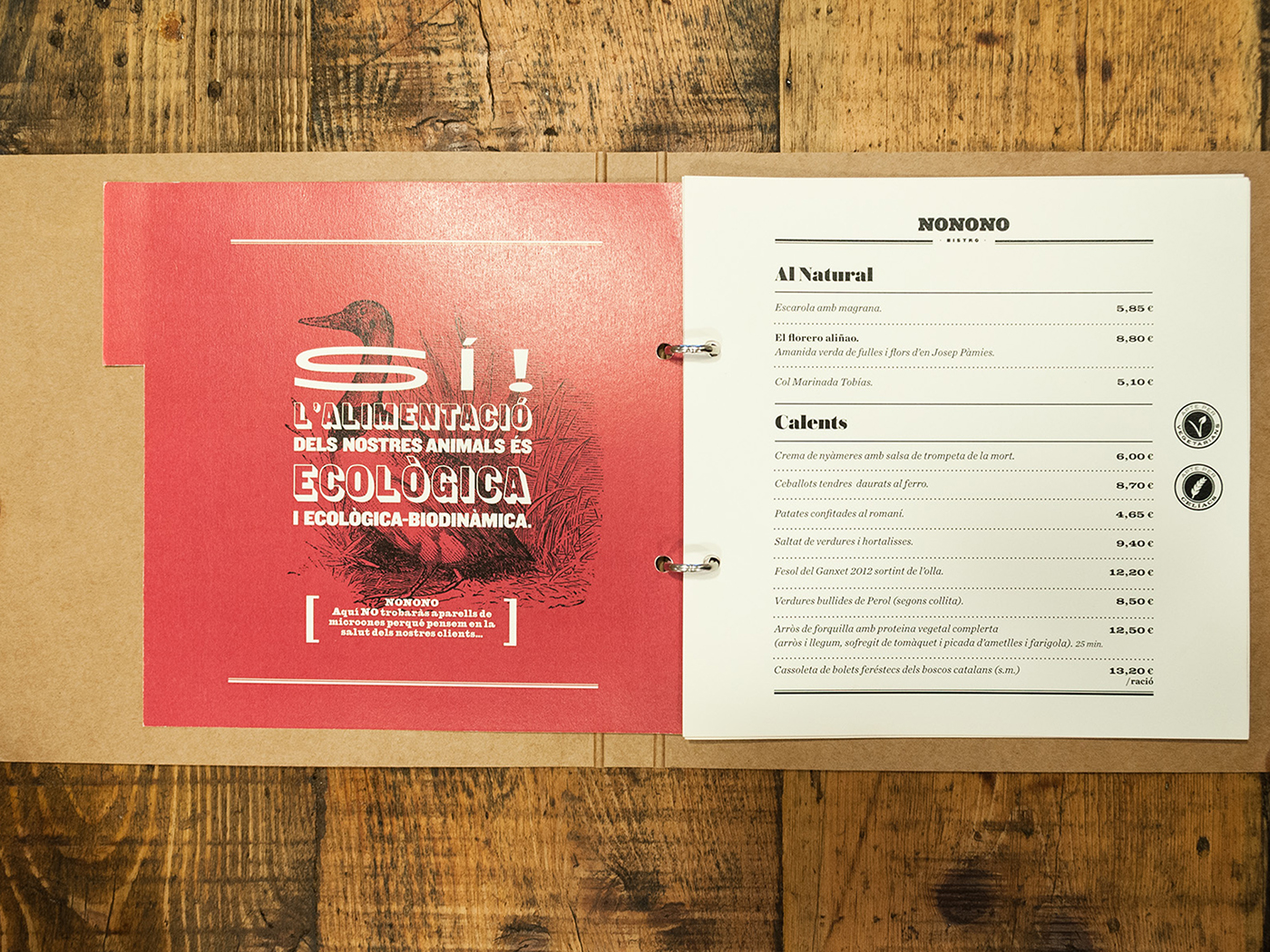 bar restaurant woodtype logo slow food visual identity