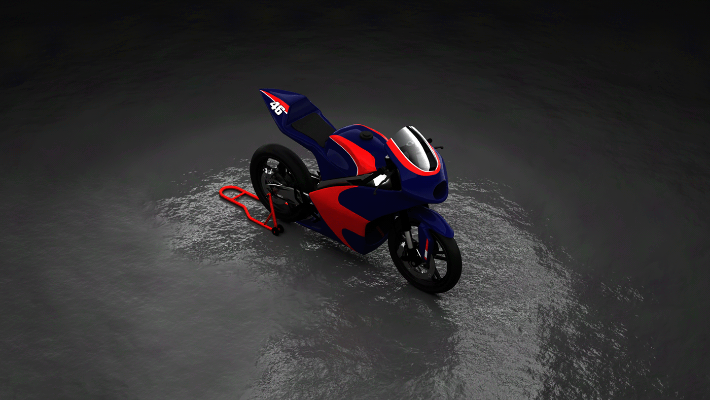 3D blender blender3d modeling motogp motogp design motorbike Motorsport motostudent Render