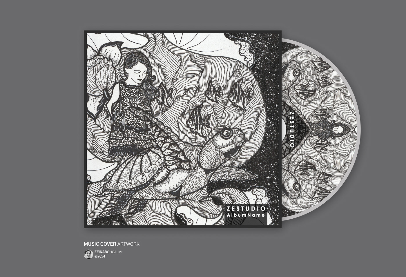 album artwork music album cover album cover Music cover disc design music dark illustration tattoo metal music Music illustration