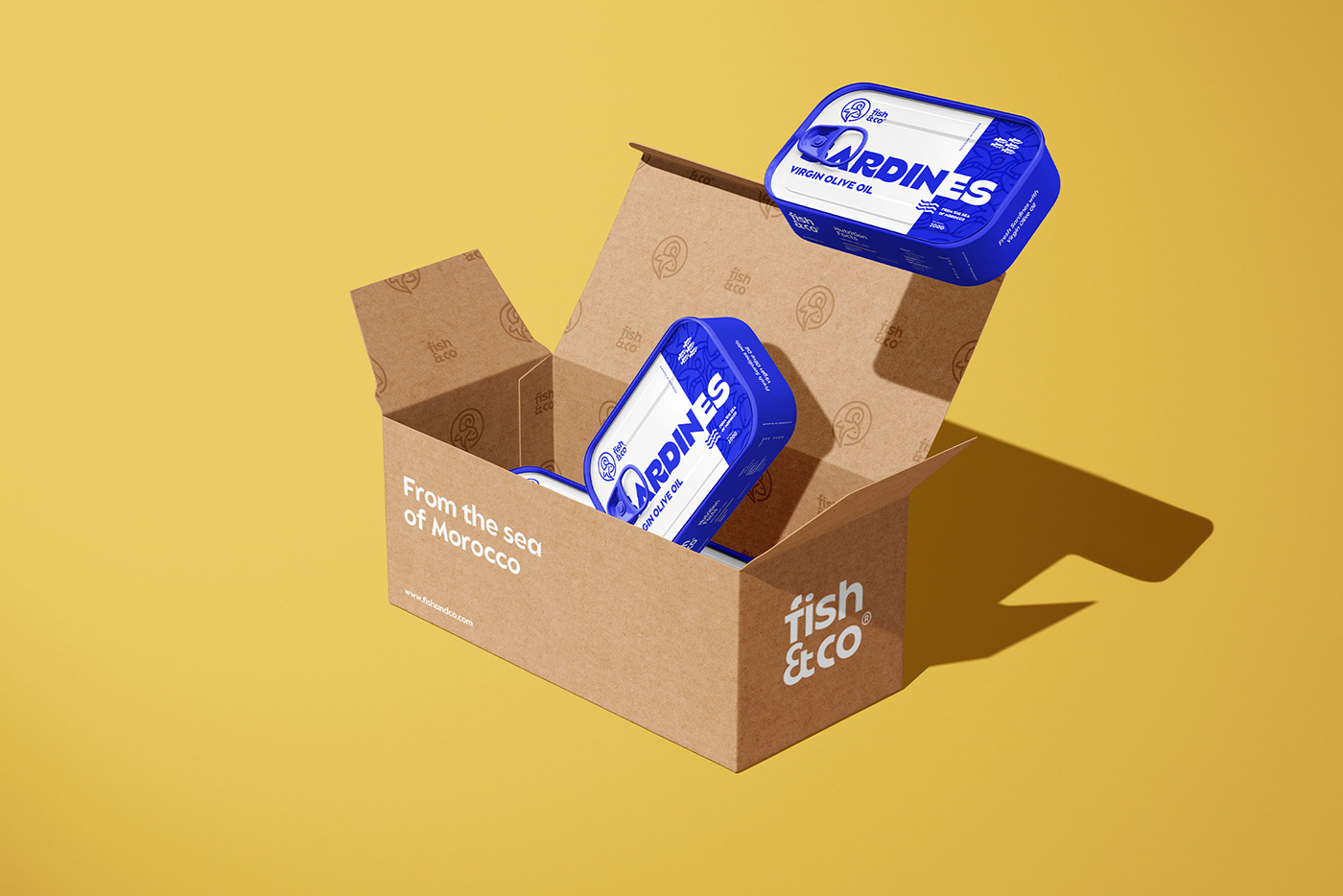art direction  branding  fish logo Packaging seafood