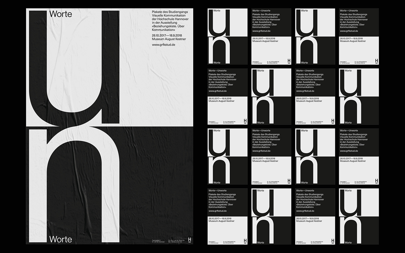 language black and white typography   Exhibition  exposition Müller-Brockmann swiss Good bad identity