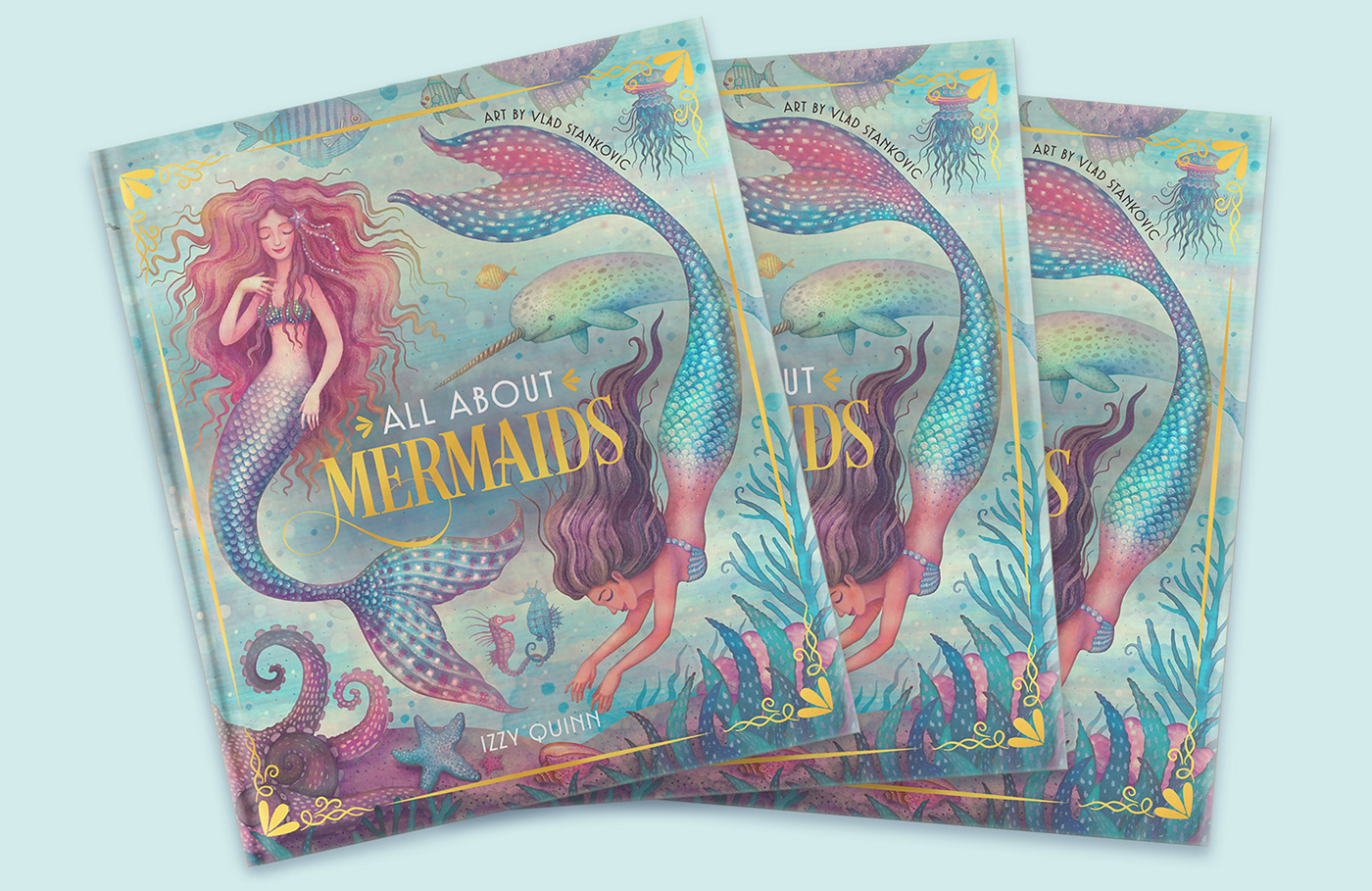 Character design  fantasy ILLUSTRATION  Kickstarter Magical Mermaids mermaid mermaids watercolor