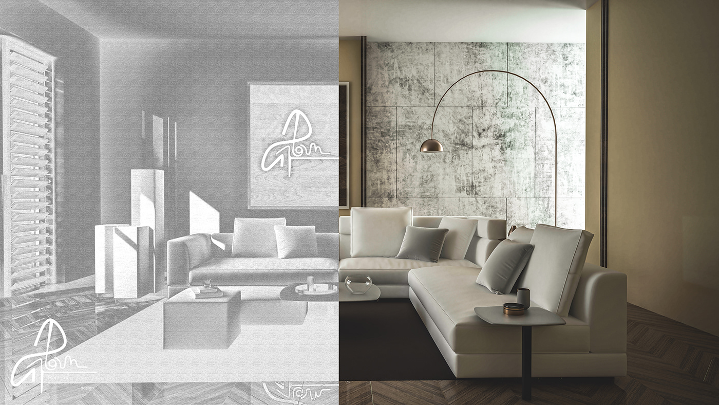 design Render 3ds max visualization interior design  architecture vray modern 3D
