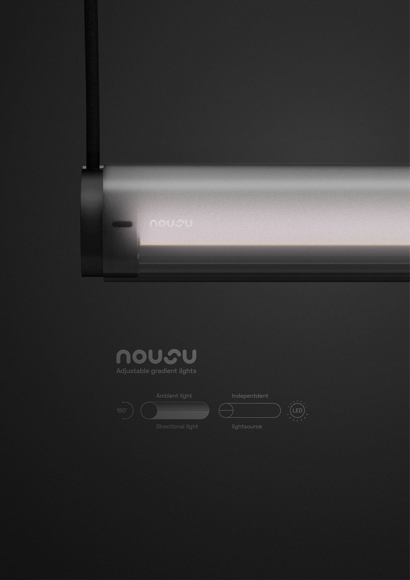 concept gradient Lamp light nousu pendant Collection Conceptdesign design industrialdesign