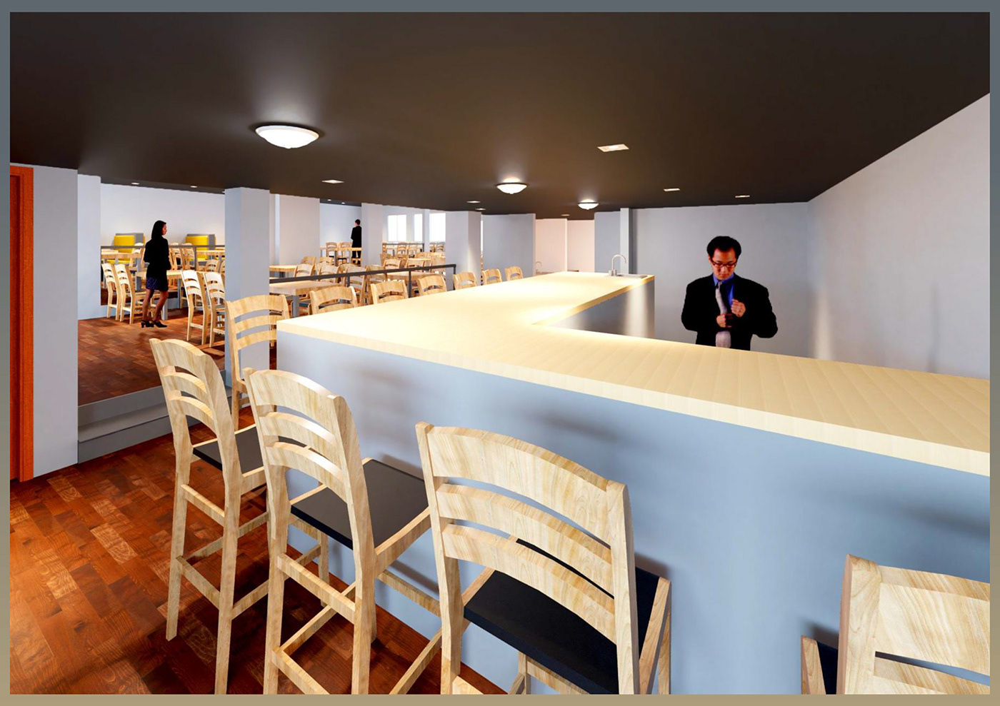 architecture Render restaurant 3D