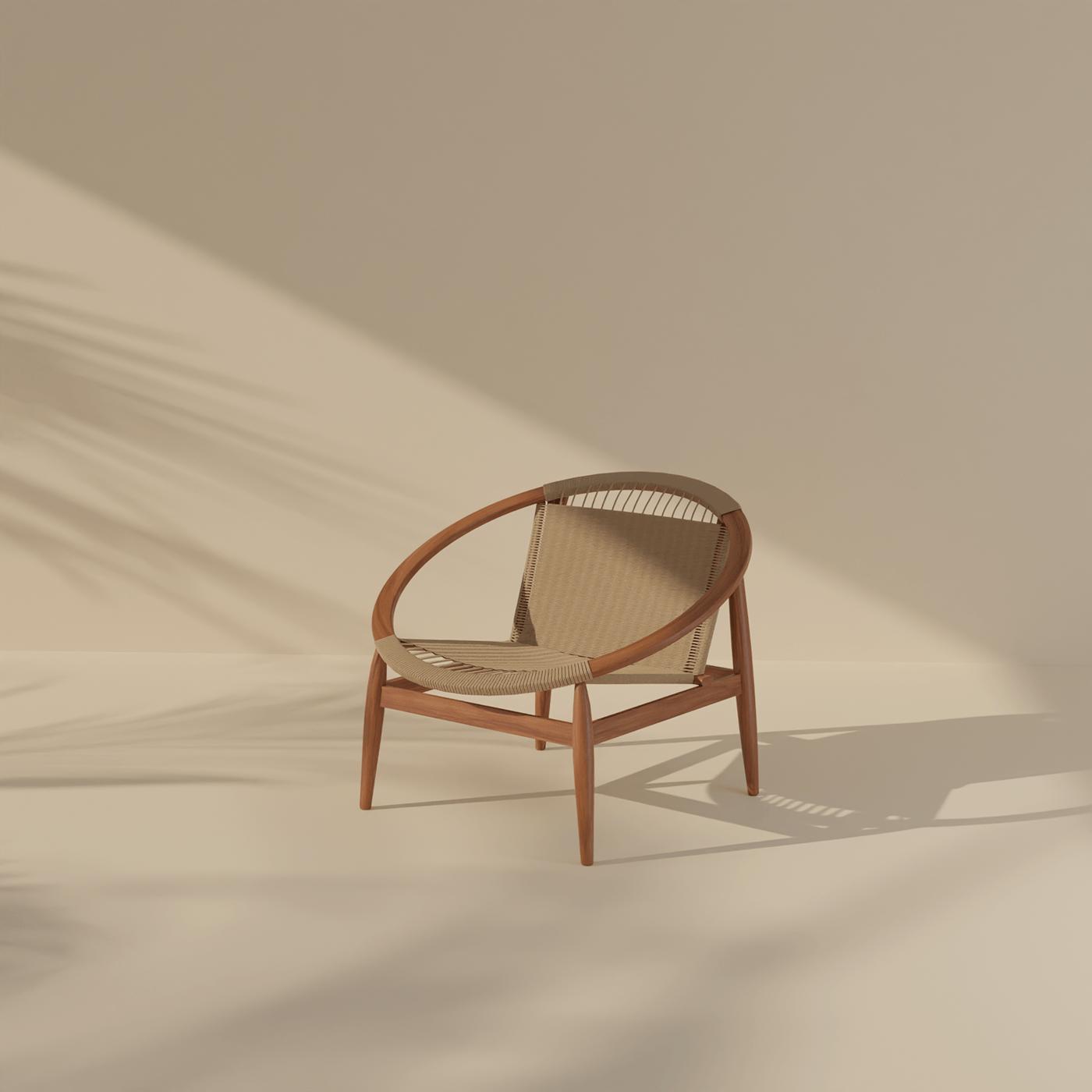 chair furniture interior design  visualization wood webbing chair design blender3d Cycles render 3d modeling