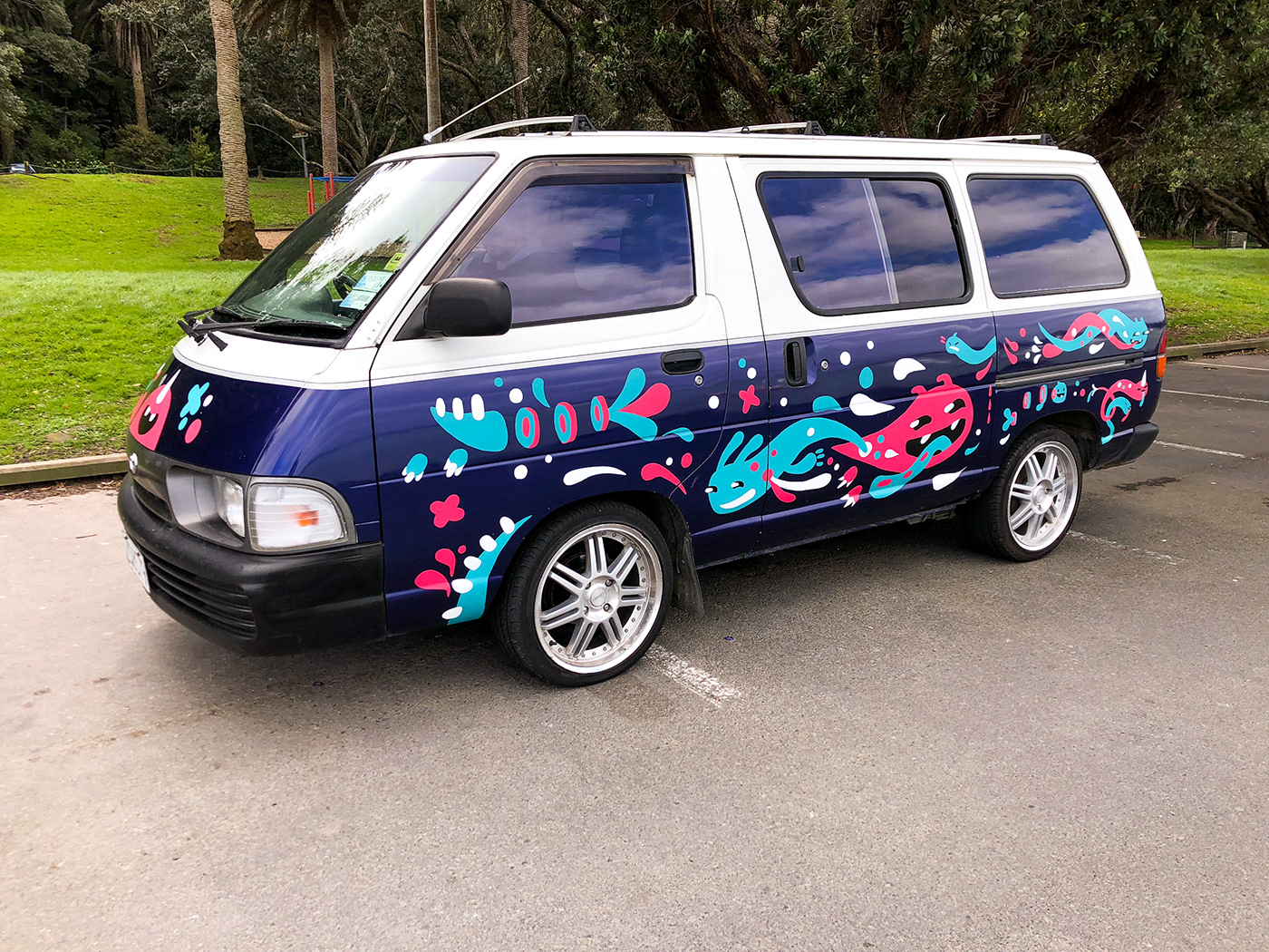 Van art car Vehicle Character design Graffiti Street Art  painting   paint