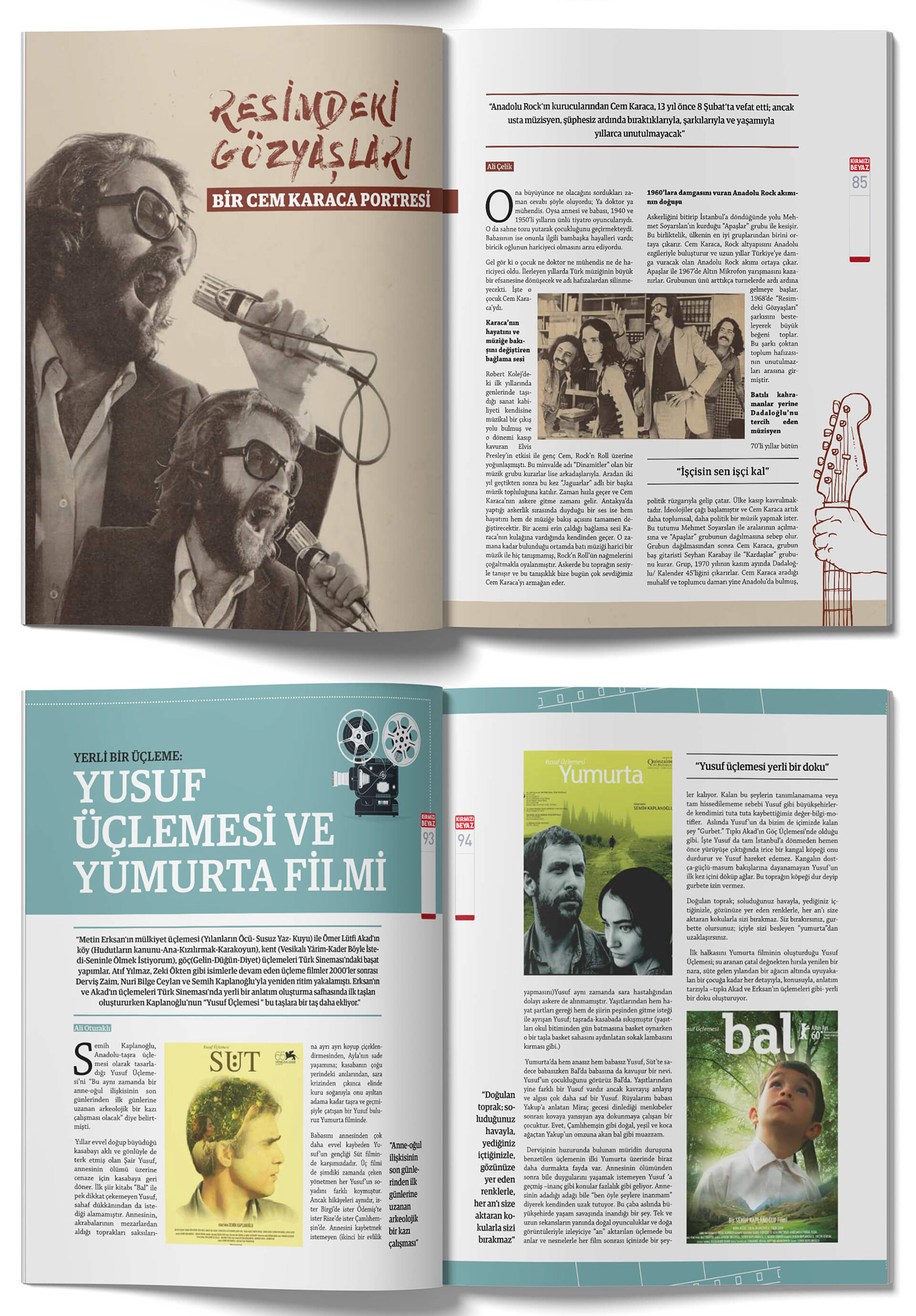 brochure editorial InDesign Kırmızı Beyaz Magazine magazine Project