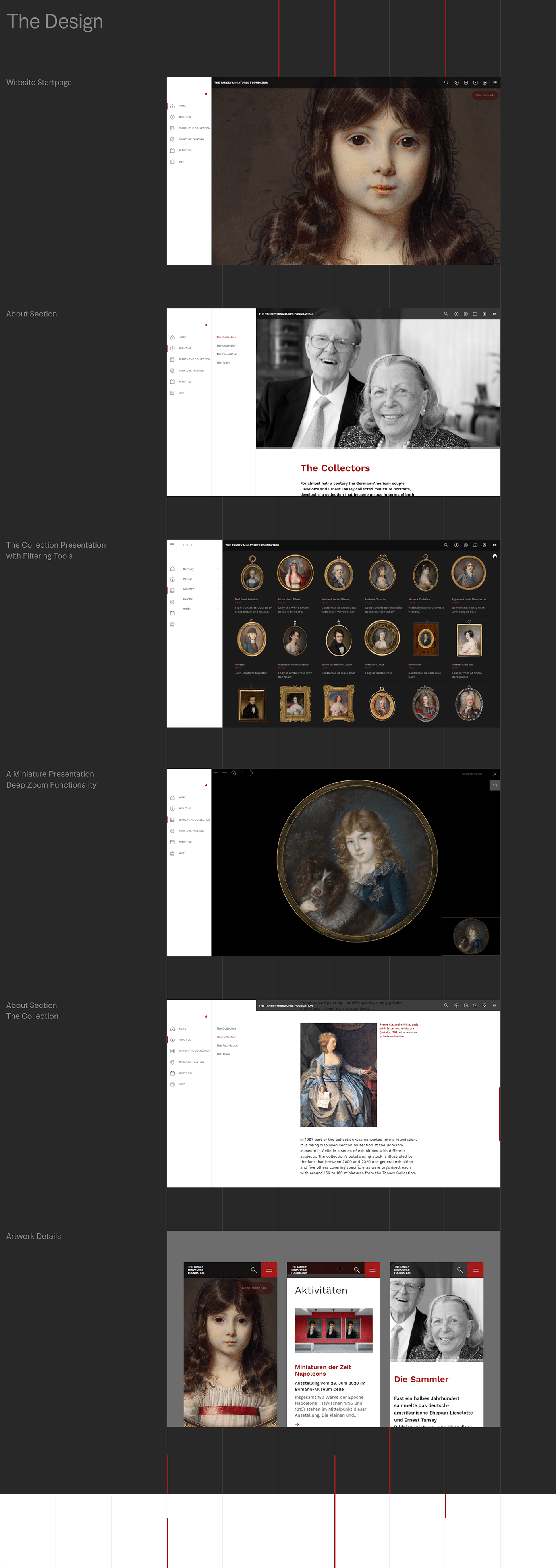 artistic Collection collections development digital modulus UI/UX user interface Web Design  Website