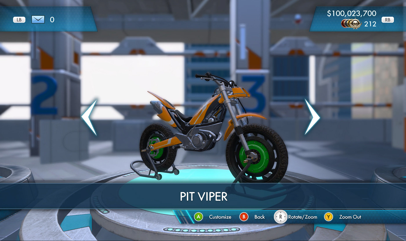 Trials Fusion trials Games UI ux game ui user interface game user interface menus icons