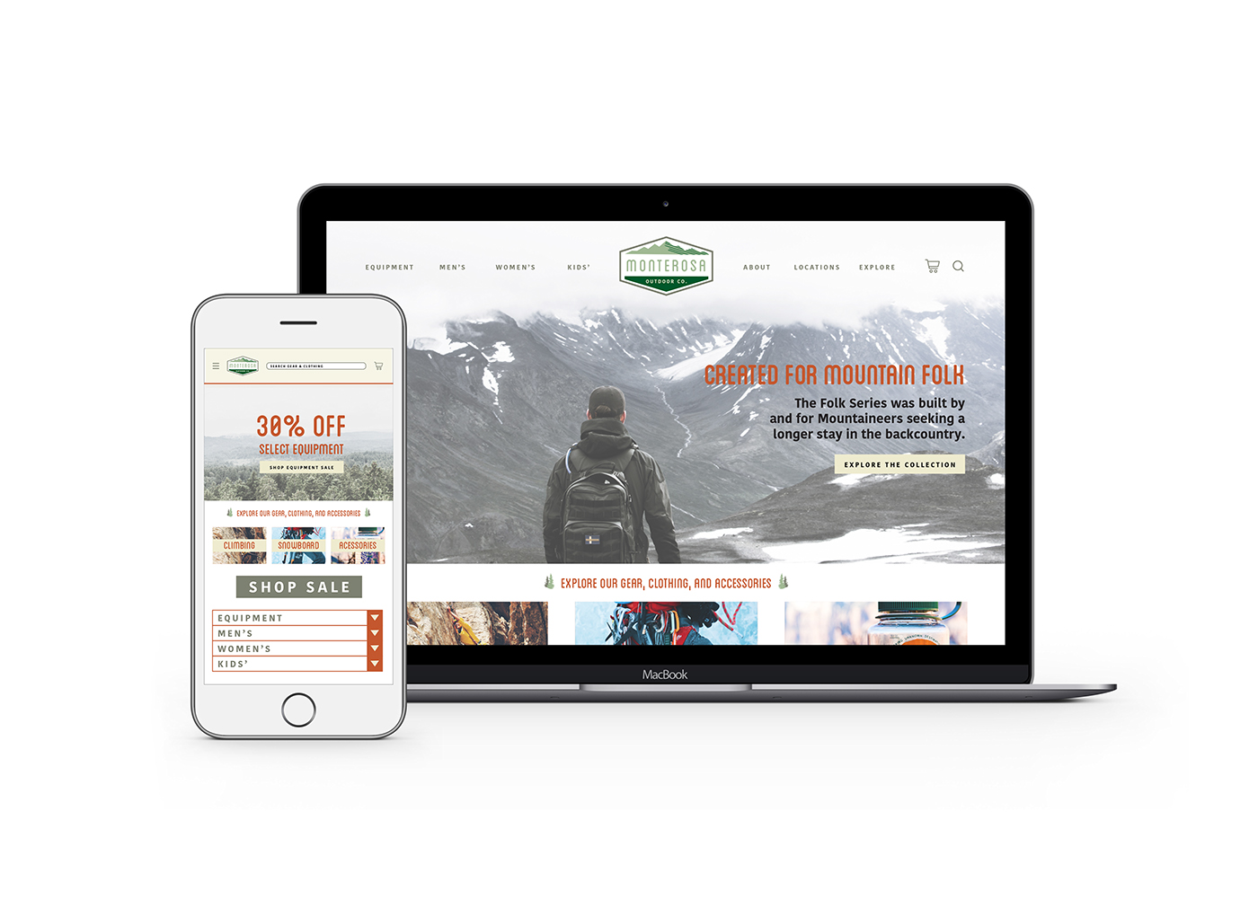 branding  Web Web Design  outdoors climbing camping Website