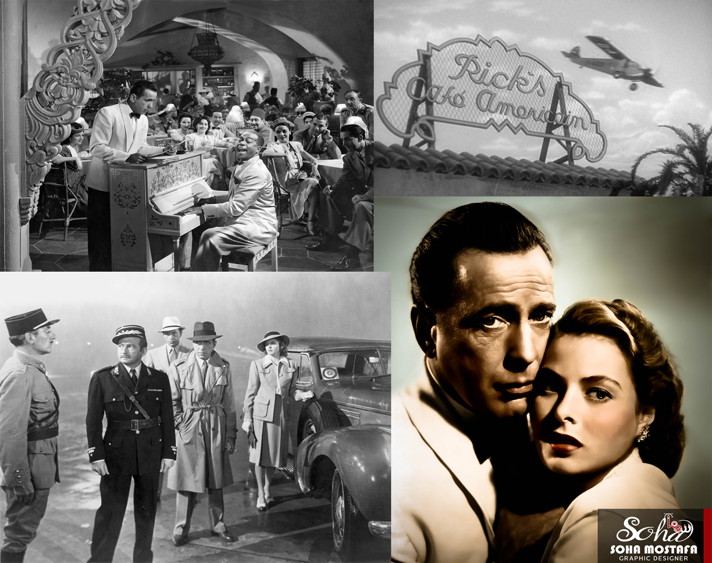 poster Casablanca Film   cinem movie Graphic Desig