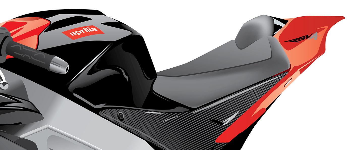 Illustrator vector motorcycle Aprilia sport bike race moto motorbike Motorsport technical