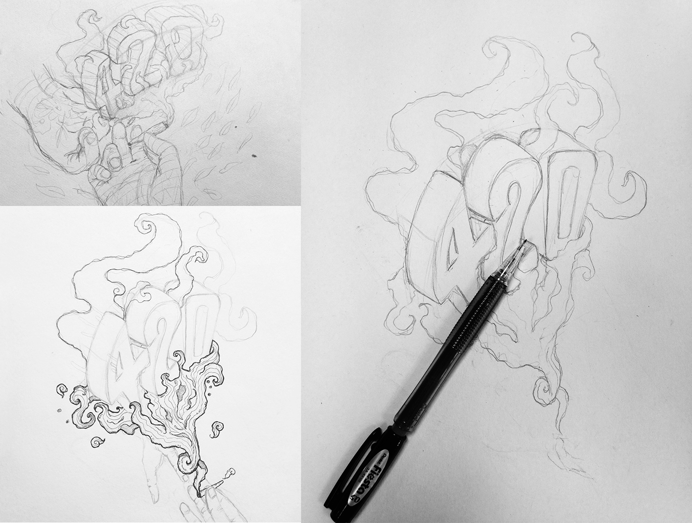 card illustrations ink black color smoke art game colorus wacom chile dibujo draw
