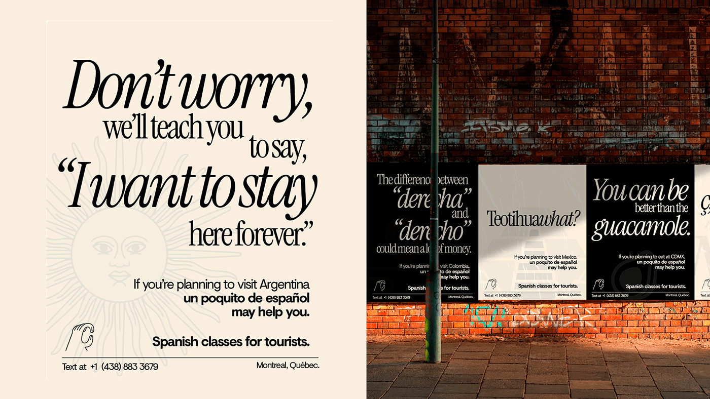 typography   copywriting  Advertising  posters design Montreal Canada Billboards Outdoor copywriter graphic design 