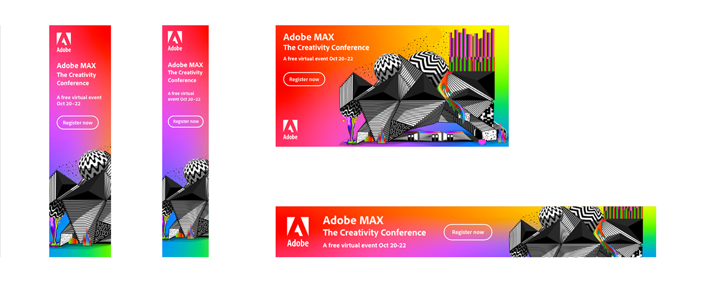 adobe Adobe MAX animation  branding  Collaboration design diversity Design in motion Event Graphics identity opart