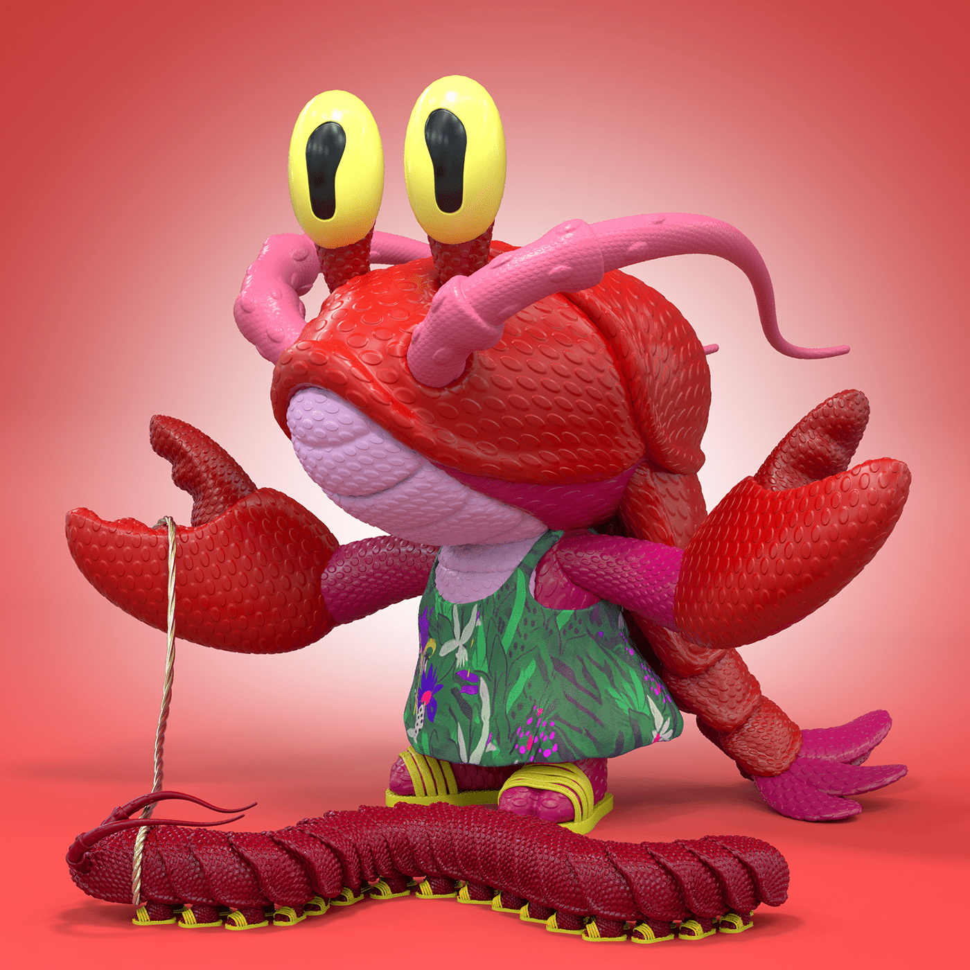 cartoon Character design  concept art crab cryptoart Digital Art  digital illustration lobster nft nftart