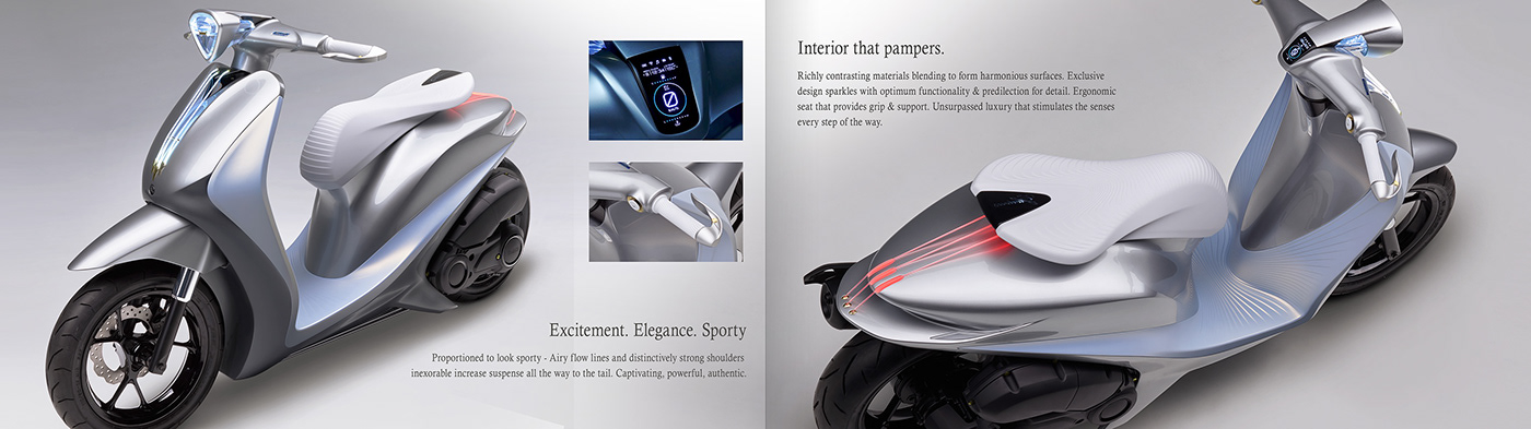 Automotive design industrial design  product design  Bike motorcycle Scooter elegance beauty