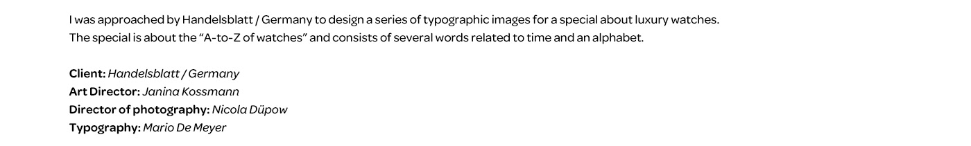 Isometric typography   Watches colors type 3DType alphabet