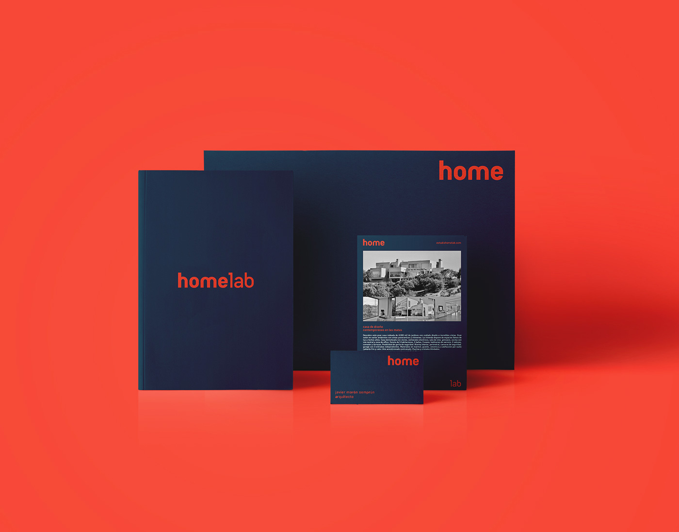 homelab arquitectura inmobiliaria real estate Archittecture logo Stationery Web