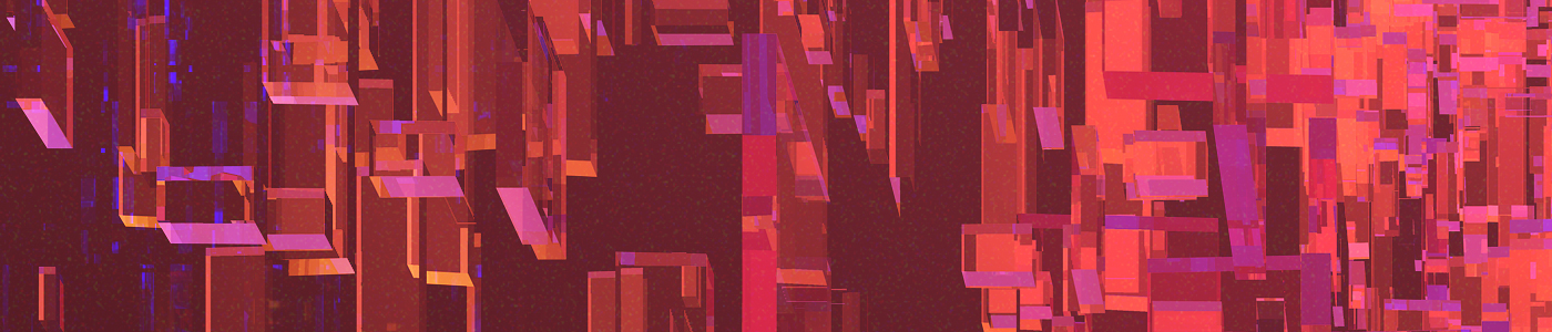 city Retro future 80s wireframe lowpoly Glitch 3D illustrations science fiction
