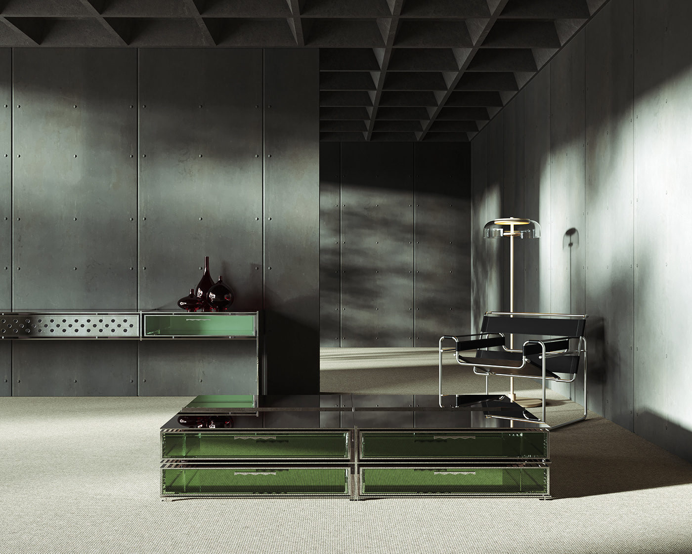 furniture product design  industrial Interior design 3D architecture visualization Render corona