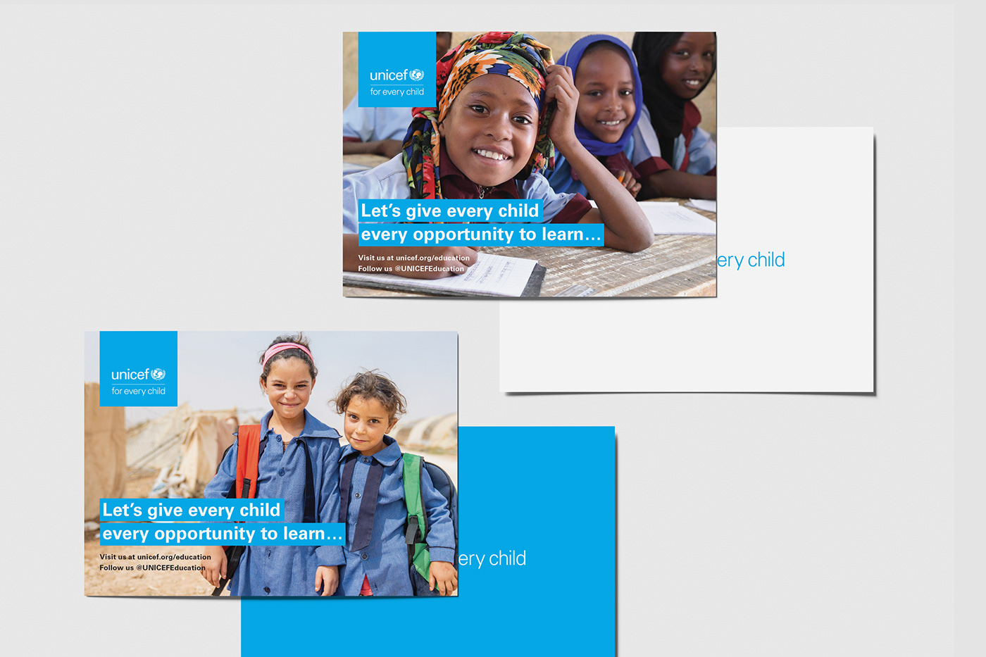 Every Child Learns— UNICEF reports and other pieces on Behance