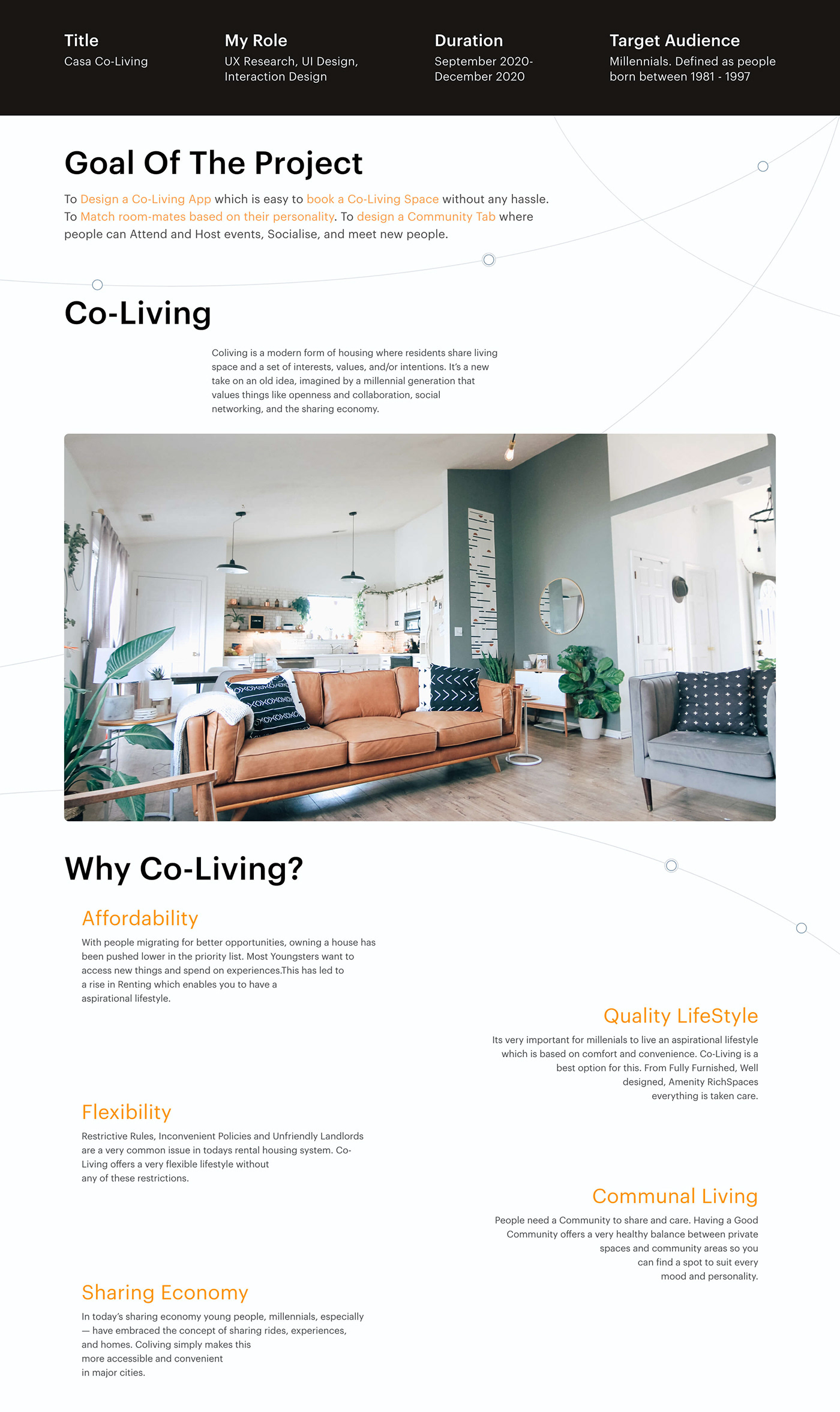 CaseStudy coliving interactiondesign interactions rental research UI ux uxdesign ios