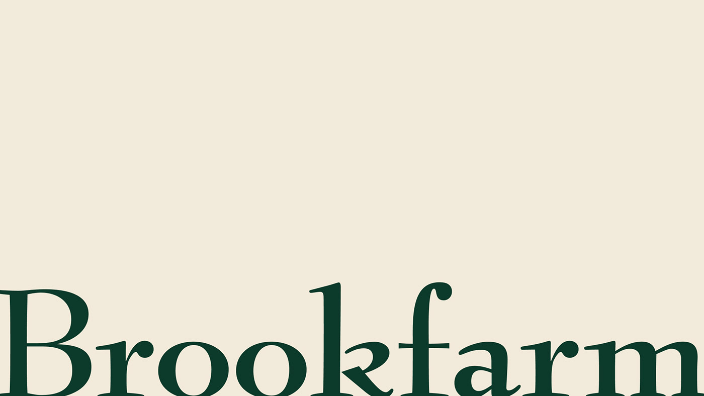 The word mark for the Brookfarm family brand.