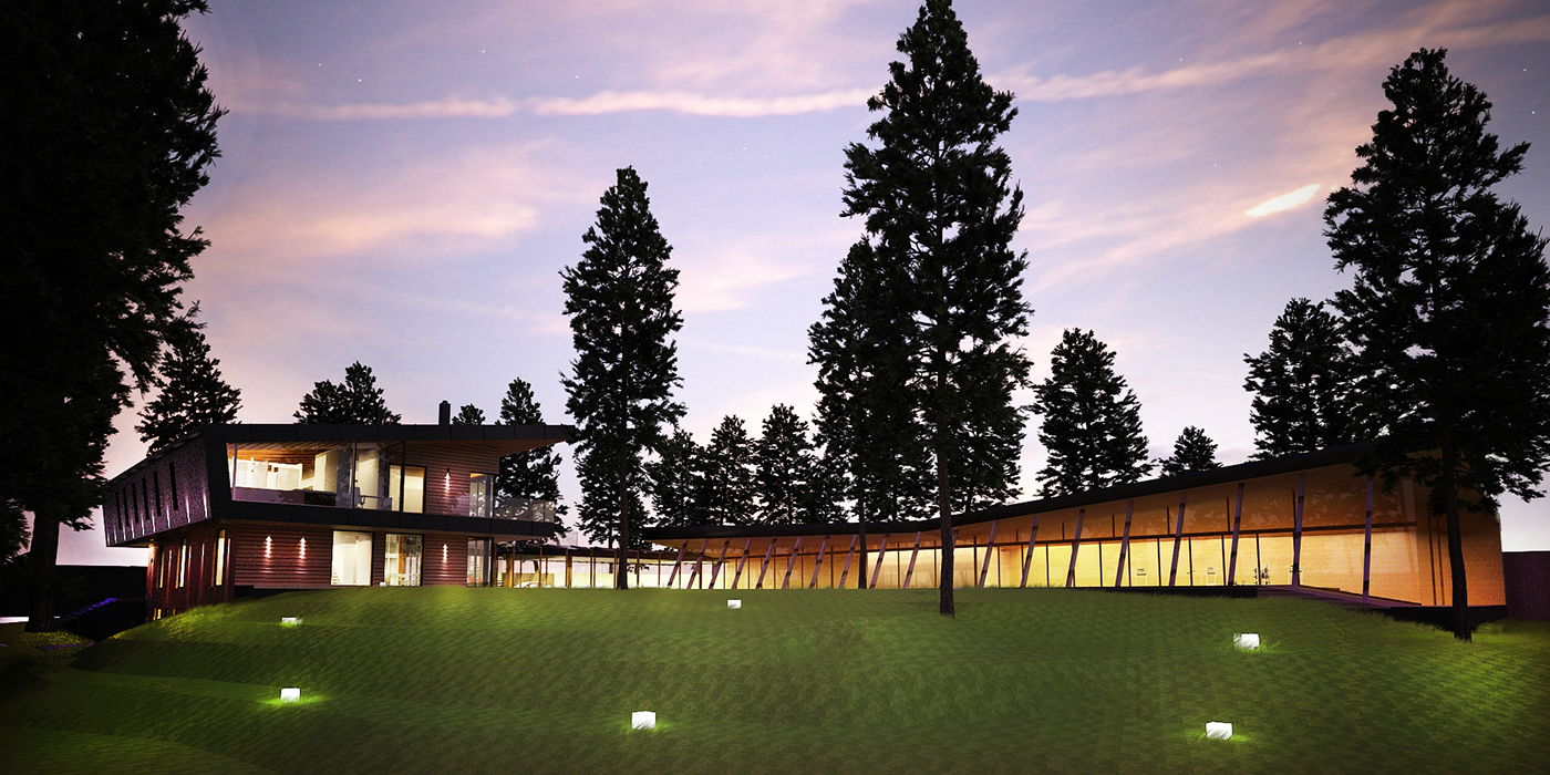 residential house architecture visualization Render archviz 3ds max interior design  corona exterior
