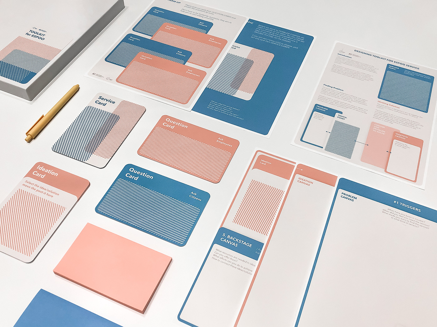 toolkit card design Service design print design  graphic design  User research