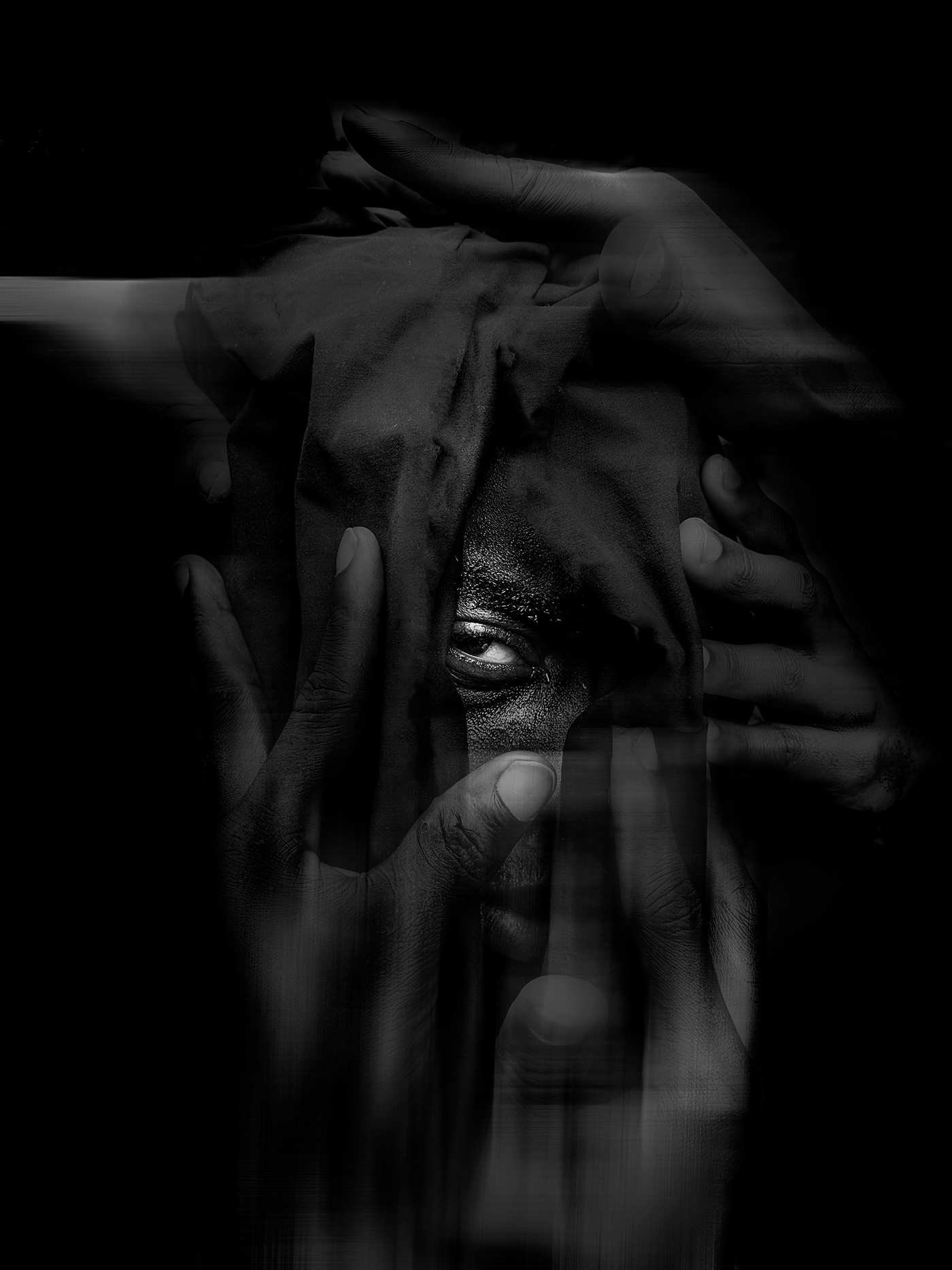 abstract artwork badefuwa black and white human face lightroom photographer Photography  photoshop surealism