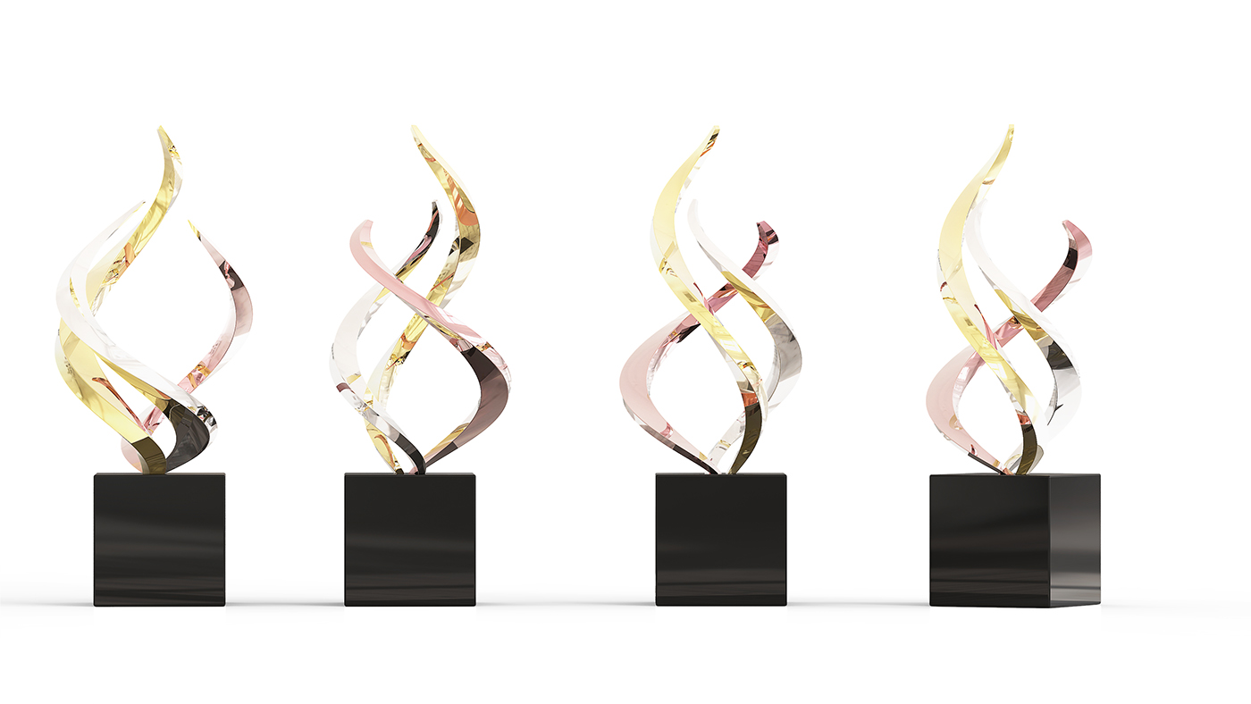 Flames award pride art direction  gold honor Creative Direction  3D