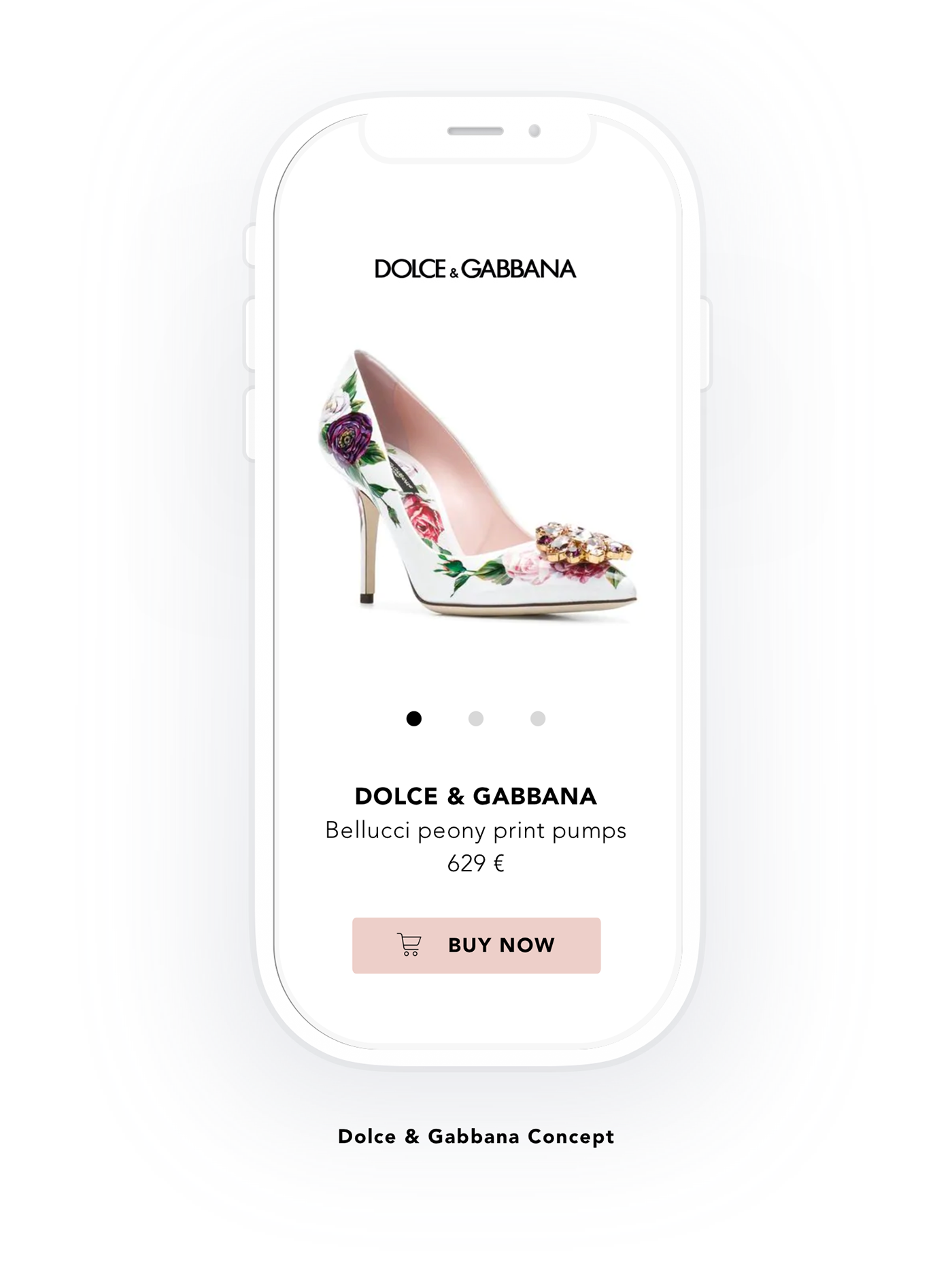 dolce Gabbana mobile app ios sketch design