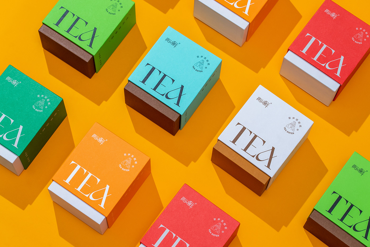 gift box ILLUSTRATION  package design  tea Tea Packaging