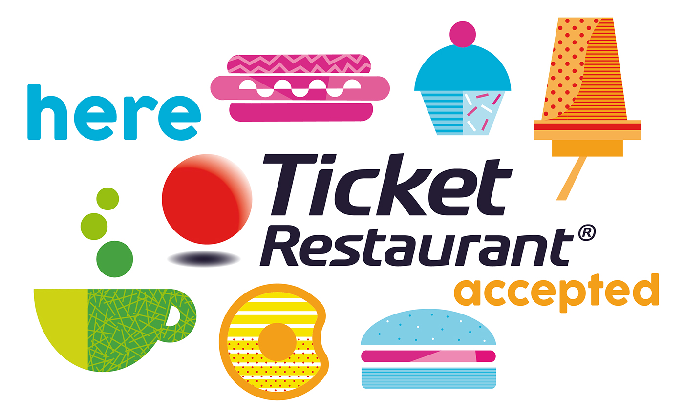 ticket restaurants tickets Food  icons icone colori colors buoni pasto 