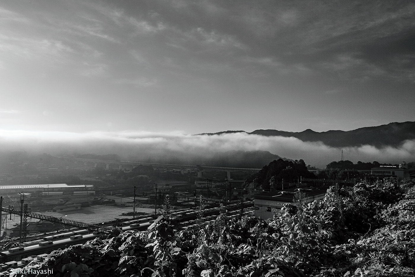 black and white Street suburb countryside monochrome japan