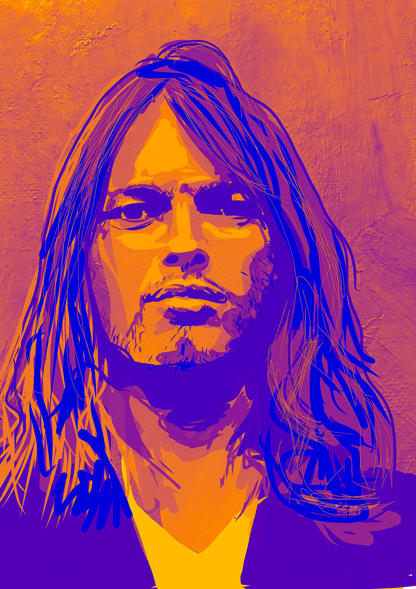 David Gilmour pink floyd portraits rock posteri8iim roger waters