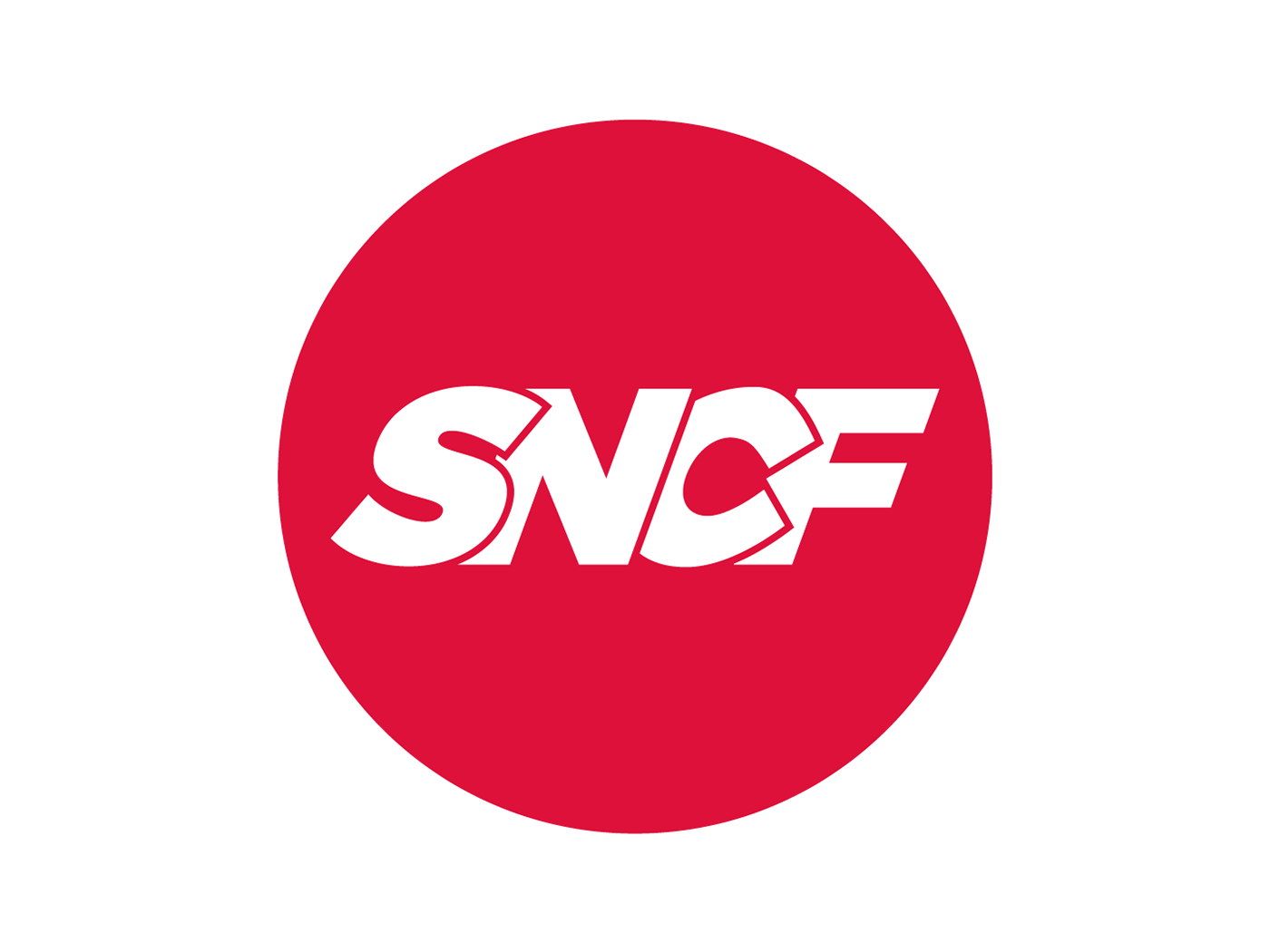 logo branding  sncf railway company redesign train round trip speed