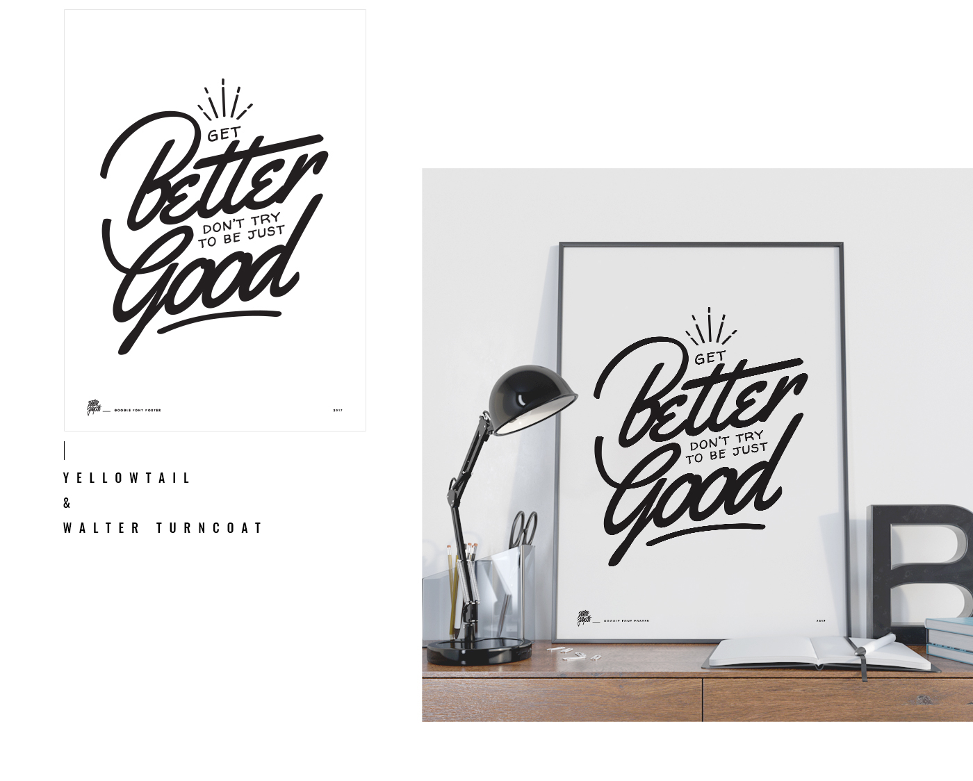 poster typography   print google fonts design lettering