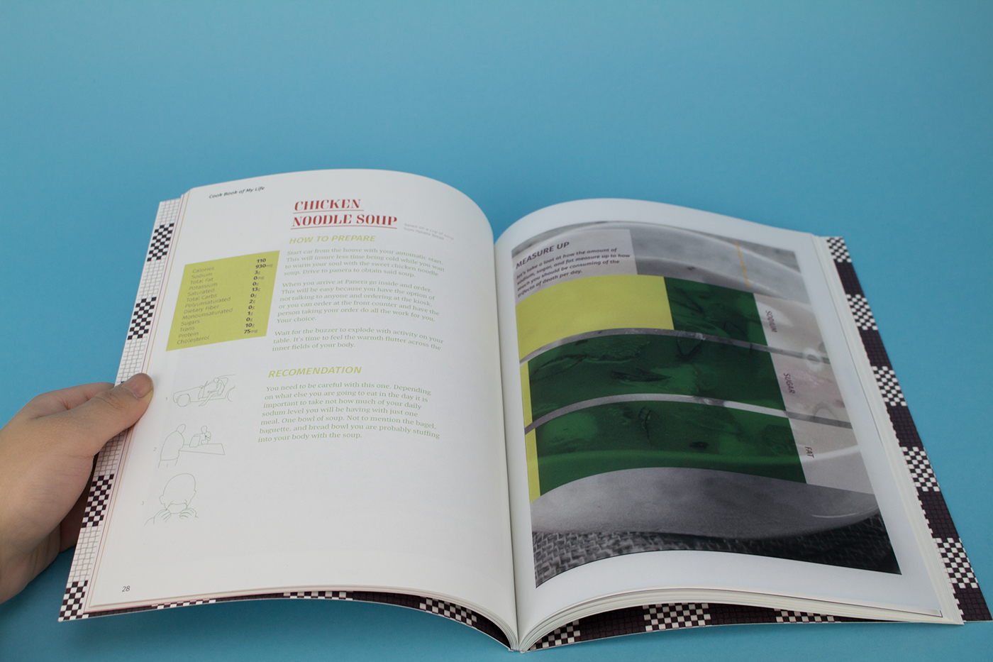graphic design  design graphic book publication Layout grid Food 