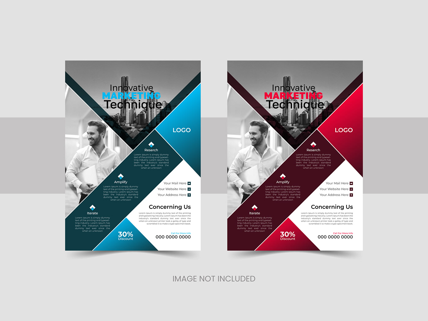 flyer design business vector agency marketing   modern template clean Promotion