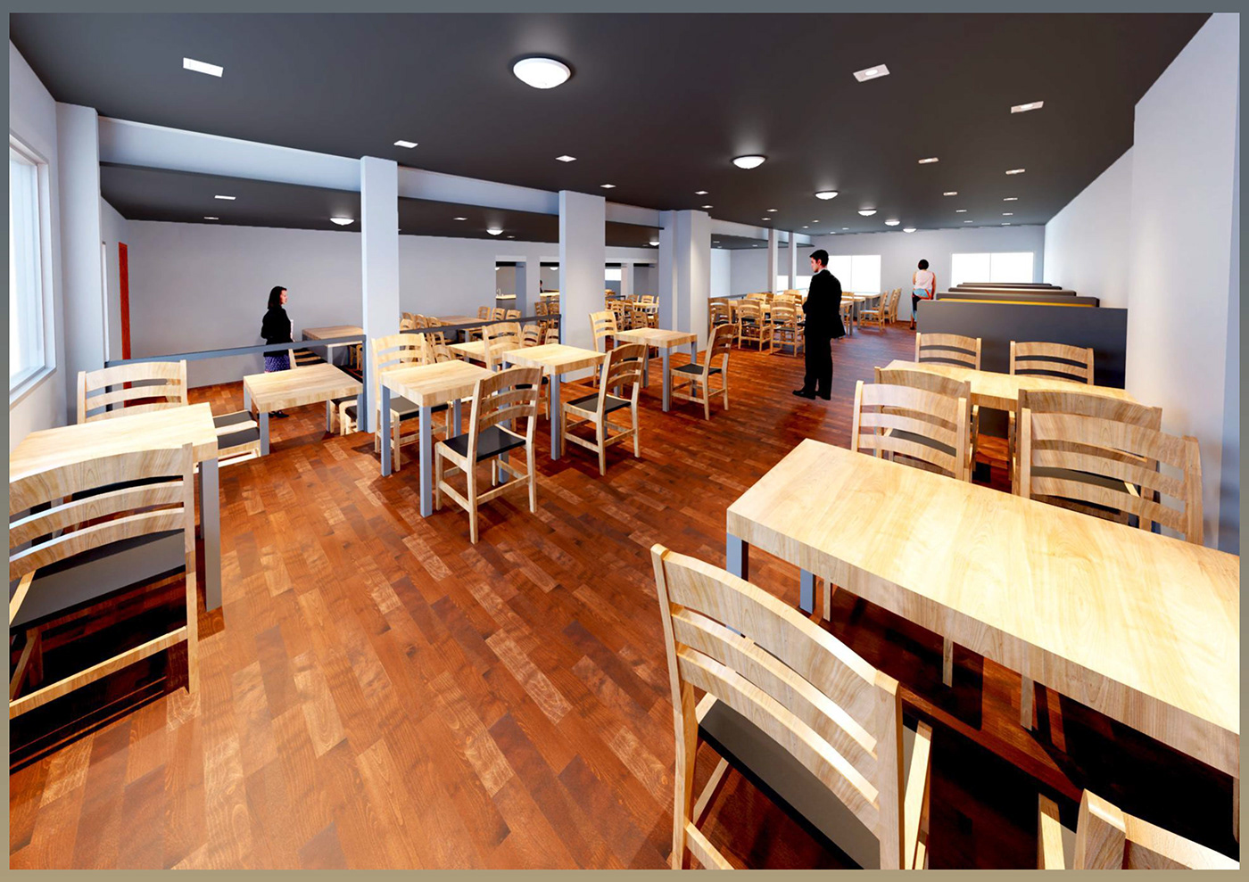 architecture Render restaurant 3D