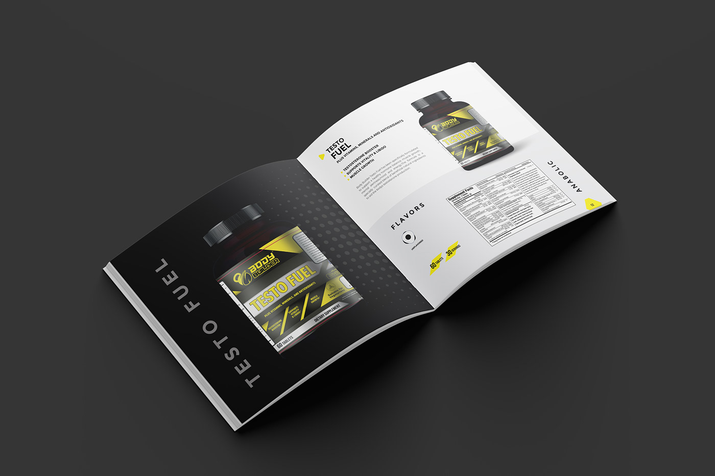 BodyBuilding book brand identity catalgoue catalog design fitness germany sports