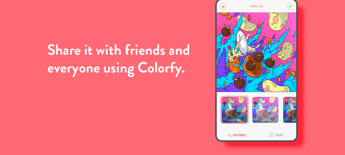 coloring coloring book UI user interface relaxing Mobile app app motion