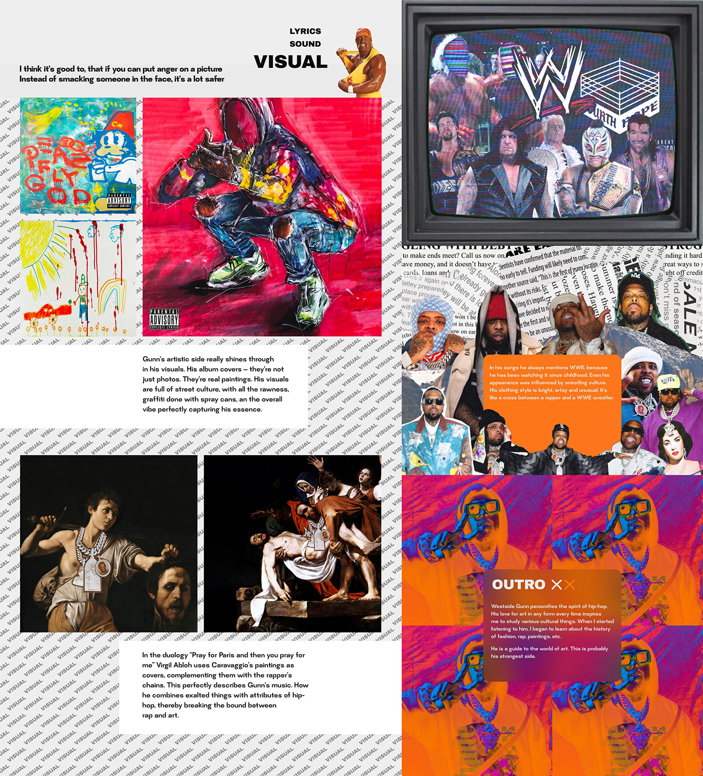 Website Web Design  landing page Website Design collage music Music cover artist hip hop streetart